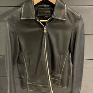 Roots leather jacket
